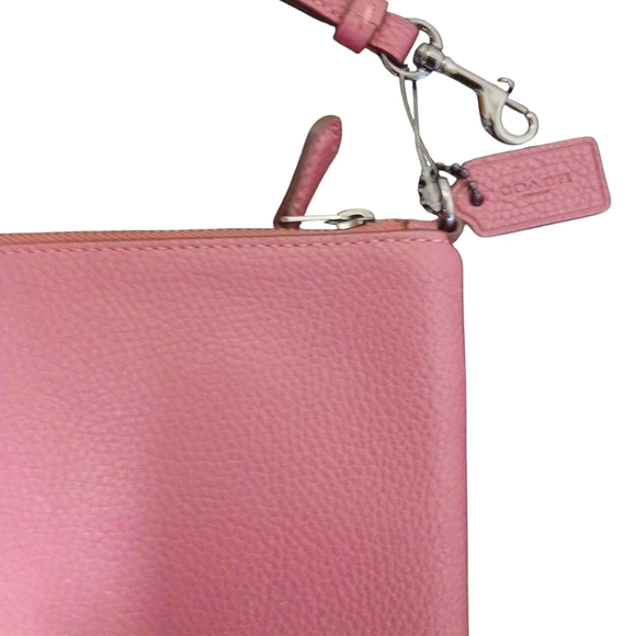 Coach - NWOT - Raspberry Colored Clutch Purse, Zippered Closure, 2 Pockets... - Picture 13 of 16